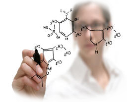 ADPEN Staff working on the structure of a molecule
